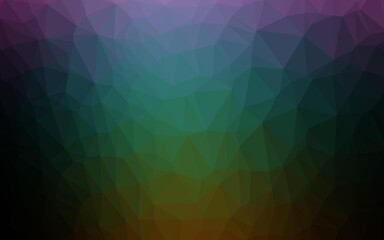 Obraz premium Dark Multicolor, Rainbow vector abstract mosaic backdrop.