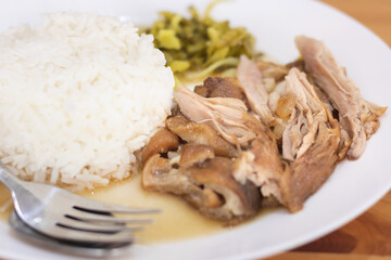 Khao Kha Moo, Thai Pork Leg Stew with rice