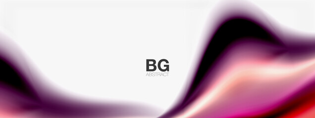 Abstract Background. Smooth flowing lines, blurred waves, rainbow color style stripes. Vector illustrations for covers, banners, flyers and posters and other