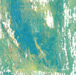 Various color graphics background. Acrylic paste on watercolor paper.