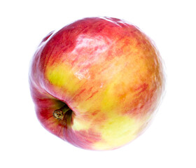 Red ripe apple isolated on a white