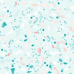 Terrazzo Texture Vector. Flooring Seamless Pattern