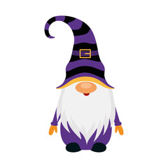 Halloween gnome vector illustration