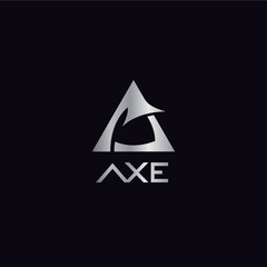 Fototapeta premium Axe logo Simple and Modern Design