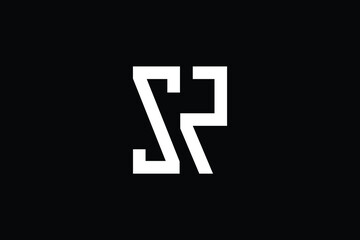 SR logo letter design on luxury background. RS logo monogram initials letter concept. SR icon logo design. RS elegant and Professional letter icon design on black background. R S SR RS