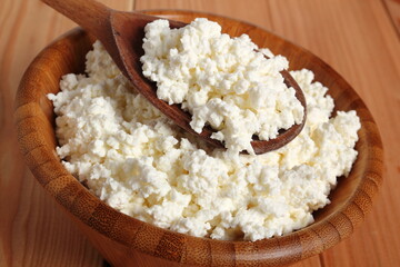 Bowl of cottage cheese