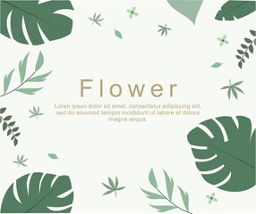 design about simple flower background
