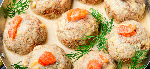 Tasty fish meatballs