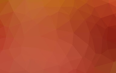 Light Orange vector blurry triangle pattern.