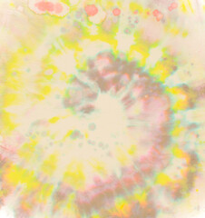 Fototapeta na wymiar Pastel Spiral Tie-dye. Hippie Circle Patterns. 