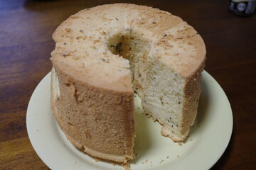 とても美味しい手作りのシフォンケーキ