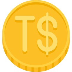 Tongan paʻanga coin icon, currency of Tonga