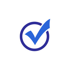 Check mark icon vector. Tick icon vector