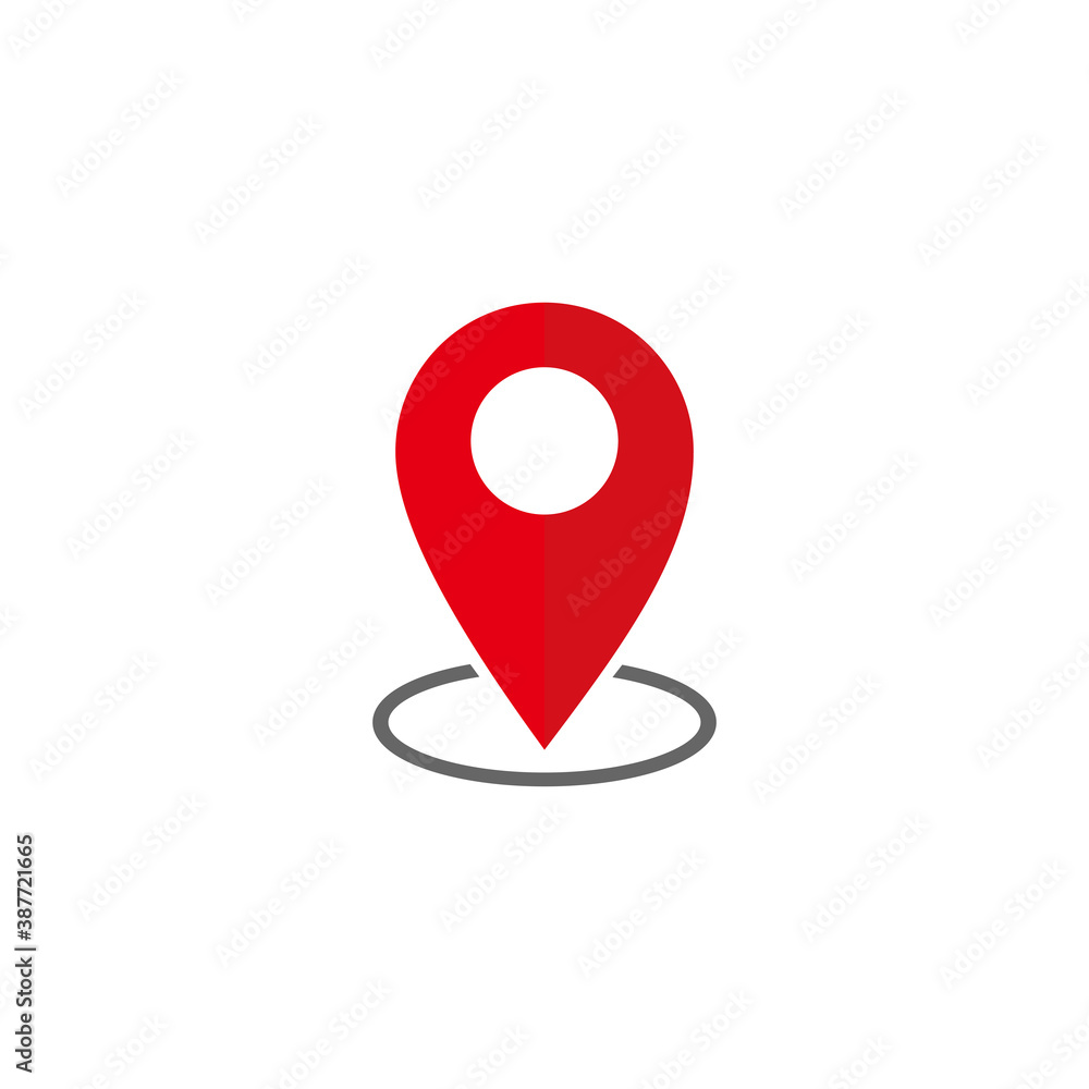 Poster pin map icon vector. location point vector