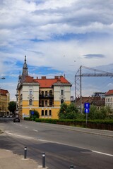 Obraz premium houses in the city