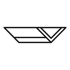 Rooftop gutter icon, outline style - obrazy, fototapety, plakaty