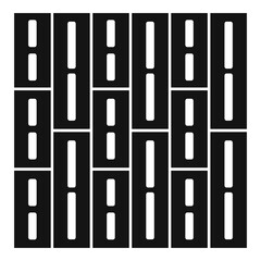 Paving cement icon, simple style