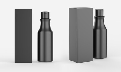 Blank cosmetic bottle for branding and mock up. 3d illustration