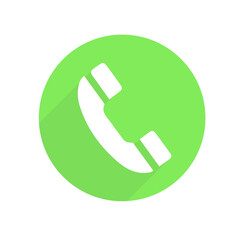 Phone icon, flat design template, vector	
