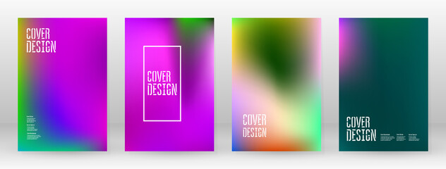 Pastel Soft. Rainbow Gradient Set Color Background