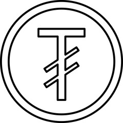 Mongolian tögrög coin, official currency of Mongolia