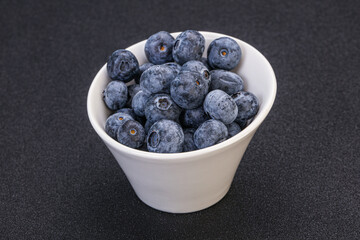 Sweet fresh juicy blueberries heap