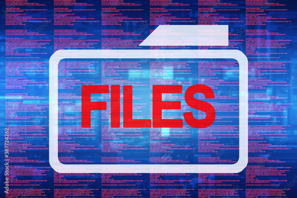Poster 2d rendering folder with documents
