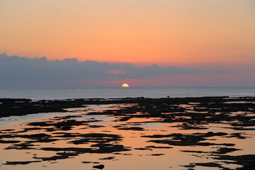 Maravilloso atardecer desde la playa