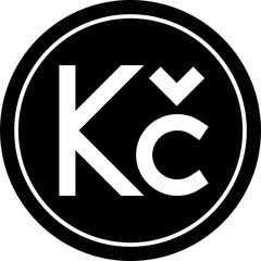 Czech koruna coin, currency of the Czech Republic