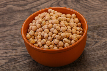 Vegan cuisine - Dry chickpea heap