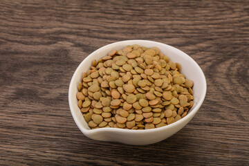 Vegan cuisine - Dry lentil heap