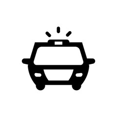 Obraz premium Police car icon