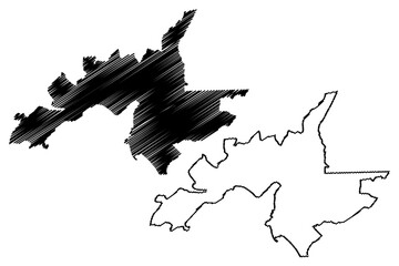 Kisumu City (Republic of Kenya, Kisumu County) map vector illustration, scribble sketch City of Port Florence map