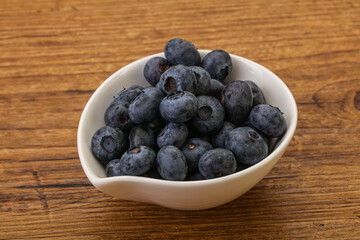 Ripe sweet tasty blueberries heap