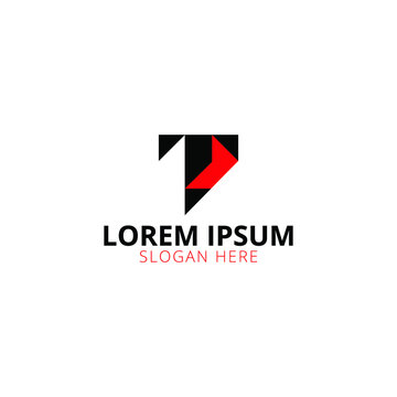 Creative, Modern and Unique T Letter Logo Design Vector Template