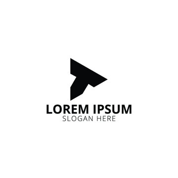 Creative, Modern and Unique T Letter Logo Design Vector Template