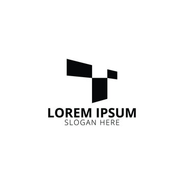Creative, Modern and Unique T Letter Logo Design Vector Template