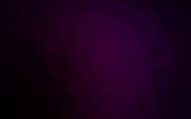 Fototapeta premium Dark Purple vector abstract polygonal layout.