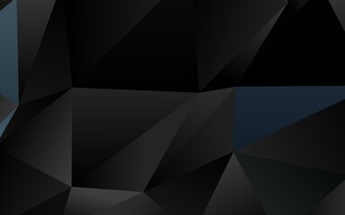 Obraz premium Dark BLUE vector blurry triangle texture.