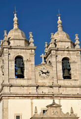 Fototapeta premium Se cathedral in the sitio of Nazare, Centro - Portugal