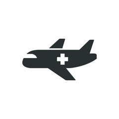 Air ambulance icon