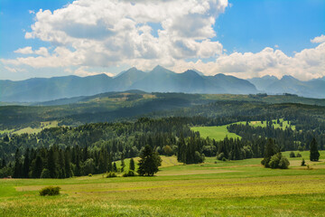Fototapeta na wymiar Tatra Mountains in Poland, Beautiful landscape