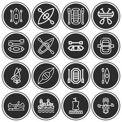 Fototapeta premium 16 pack of dewey lineal web icons set