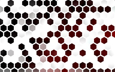 Light Red vector template in hexagonal style.