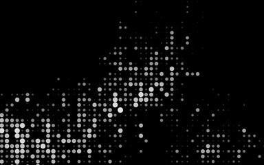 Dark Black vector cover with spots.