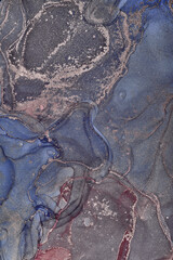 Fluid Art . Modern Abstract colorful background, wallpaper. Mixing acrylic paints. Marble texture. Alcohol ink colors  translucent