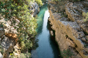 Yazili Canyon is in Isparta Sütçüler with its lakes and picturesque landscapes of the region and rich fauna and flora. TURKEY