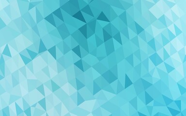 Fototapeta premium Light BLUE vector low poly layout.