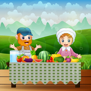 The farmers will eat the fresh fruit on the table