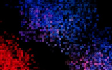 Dark Blue, Red vector template with crystals, rectangles.